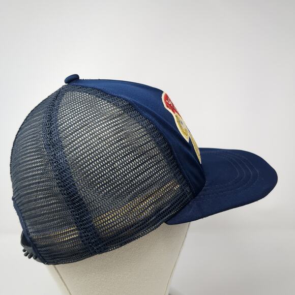 Second Amendment Foundation Snapback Trucker Cap Blue One Size Mesh Back - Picture 5 of 9